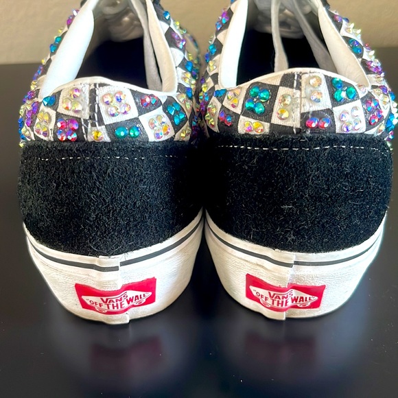 Vans Old Skool Primary Check with Custom Crystals - Picture 6 of 12